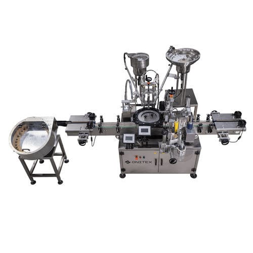 Llenadora taponadora etiquetadora automática - T300 Triblock - Onitex Automation d.o.o. - para aplicaciones médicas / para la industria farmacéutica / para productos farmacéuticos