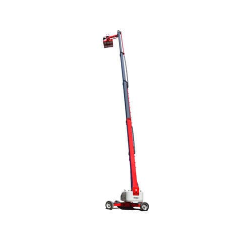 Cesta telescópica con motor diésel - 135-RJ - MEC AERIAL WORK PLATFORMS - con ruedas / para uso exterior / para terreno difícil