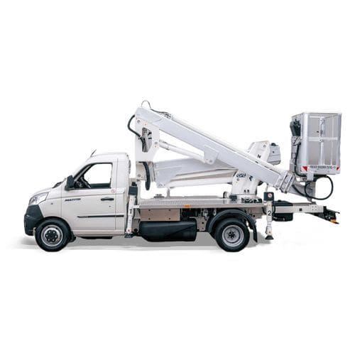 Cesta articulada montada en camión - MXE 170 - Multitel Pagliero S.p.A. - gasolina / de GLP / para obra