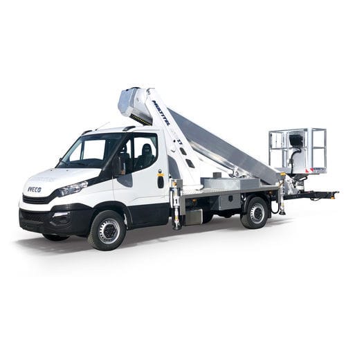Cesta telescópica montada en camión - MTE 270 EX - Multitel Pagliero S.p.A. - con motor de combustión / para obra / para uso exterior