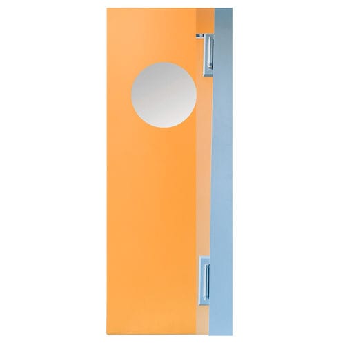 Puerta abatible - Schweyer - de PVC / de policarbonato / para interior