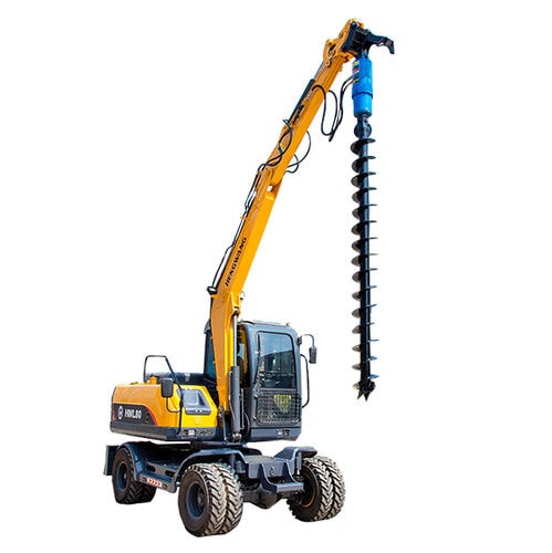 Hincapostes montado en una excavadora - HW8000B - Shandong Hengwang Group Co., Ltd.
