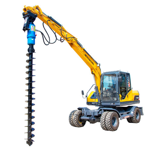 Hincapostes montado en una excavadora - HW8000A - Shandong Hengwang Group Co., Ltd.