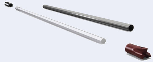 Tubo hidráulico - Antraquip - de acero / para obra de construcción