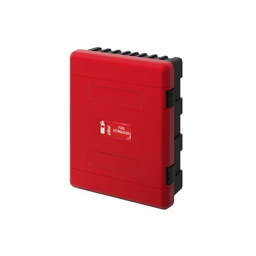Caja para extintor - Dual - DAKEN SPA - para fijación sobre pared / rectangular / de polipropileno