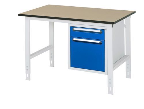 Banco de trabajo de madera - 06-625F80-12-KM05.11 - RAU - para taller / con cajones / con 2 cajones