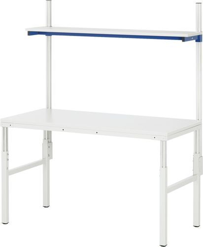 Banco de trabajo de acero - E-ATEB-1200-500H.11 - RAU - para taller / modular / con tablas