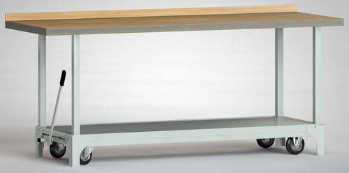 Banco de trabajo de haya - WP754N-2000M45-X7000 - KLW LUTZ - para taller / móvil / con tablas