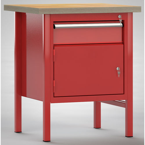 Banco de trabajo de haya - ERGO  - KLW LUTZ - para taller / con cajones / de 2 puertas