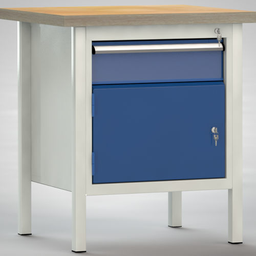 Banco de trabajo de haya - WS052N-0750M40-E1681 - KLW LUTZ - para taller / con cajones / de 2 puertas
