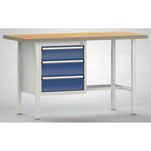 Banco de trabajo de haya - ERGO  - KLW LUTZ - para taller / con 3 cajones / con tablas