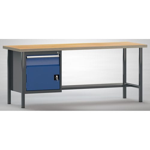 Banco de trabajo de haya - WS118N-2000M40-E1681 - KLW LUTZ - para taller / con cajones / con tablas