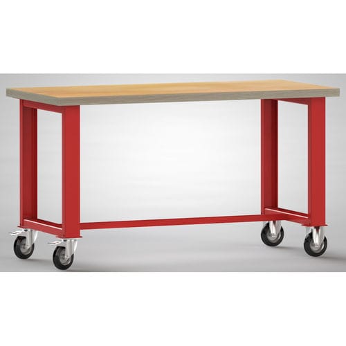 Banco de trabajo de haya - WS880N-1500M40-X7000 - KLW LUTZ - para taller / móvil / metálico