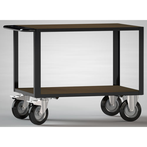 Carro de transporte - 8604-6013L-2C12 - KLW LUTZ - de metal / 2 niveles / con ruedas giratorias