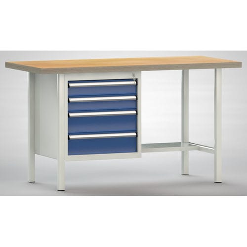 Banco de trabajo de haya - WS118N-1500M40-E7025 - KLW LUTZ - industrial / con 4 cajones / con tablas