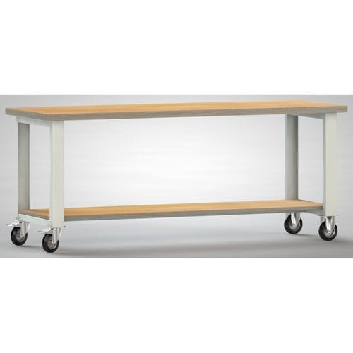 Banco de trabajo de haya - WS880N-2000M40-X7003 - KLW LUTZ - móvil / totalmente soldado / con tablas
