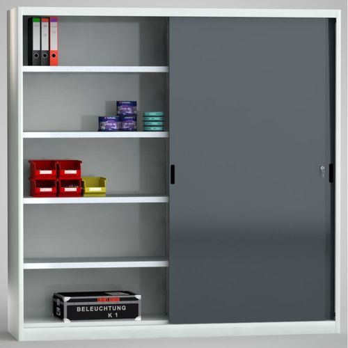 Armario de almacenamiento - 7SN-UL2000TB-2020MRB - KLW LUTZ - de suelo / de puertas correderas / con puertas dobles