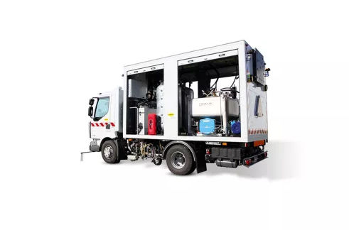 Camión grúa - AXIMUM - de transporte / con motor térmico / para obra