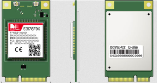 Módulo inalámbrico USB - SIM7070E-PCIE - SIMCom Wireless Solutions Ltd. - de datos / PCIe / GPRS
