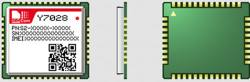 Módulo inalámbrico de datos - Y7028 - SIMCom Wireless Solutions Ltd. - GSM