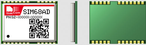 Módulo GNSS con antena activa - SIM68AD - SIMCom Wireless Solutions Ltd. - GPS / GLONASS / QZSS