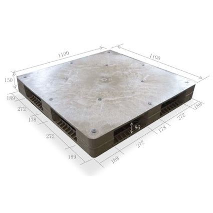 Palé de plástico reciclado - TH-R4-1111 - TAIWA HOLDING CO., LTD. - de almacenamiento / de manipulación / de múltiples vías