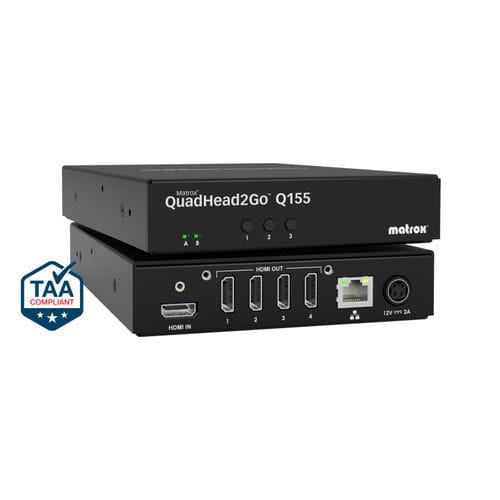 Plataforma de red en bastidor - QuadHead2Go Q155 - Matrox Video