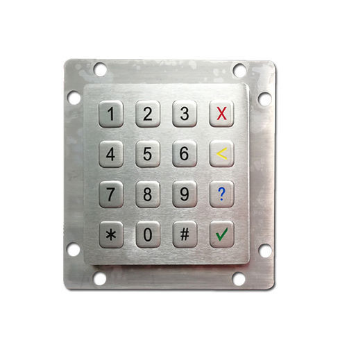 Teclado numérico 16 teclas - KH-AE81-16 - Kehang Technology - empotrable / de acero inoxidable / USB