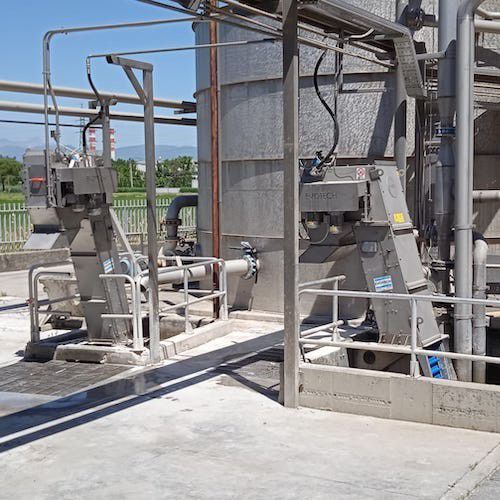 Reja de desbaste con barrotes - Evotech srl - para el tratamiento de aguas residuales