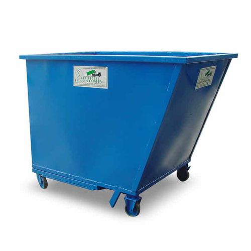 Carro de transferencia - Locatelli Eurocontainers - de metal / para contenedor de residuos / con 4 ruedas motrices