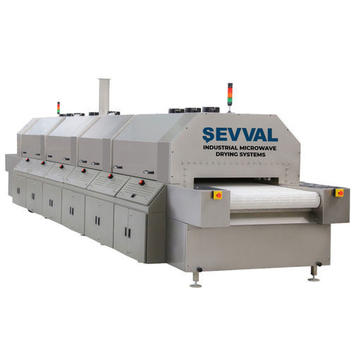 Sistema de secado de microondas - SEVVALUSA Nut Processing and Packaging Solutions - continuo / de esterilización / con transportador de cinta