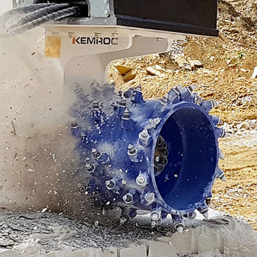 Fresa hidráulica para excavadora - ES 30 HD - KEMROC Spezialmaschinen GmbH - de tambor