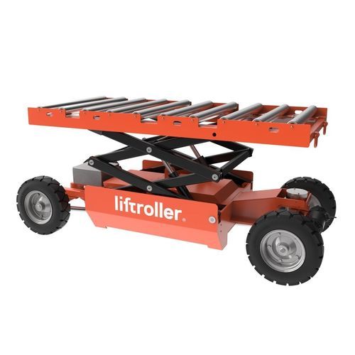 Mesa elevadora enrollable - E Wagon - Liftroller AS - de doble tijera / eléctrica / móvil