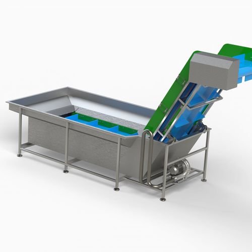 Depósito enchufe - HIDRONER AQUACULTUR EQUIPMENTS - de lavado / de cinta transportadora / de acero inoxidable