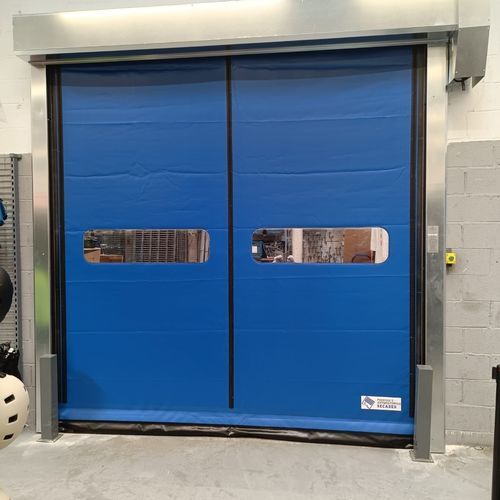 Puerta rápida - PUERTAS SECADES - apilable / de acero inoxidable / clase 4