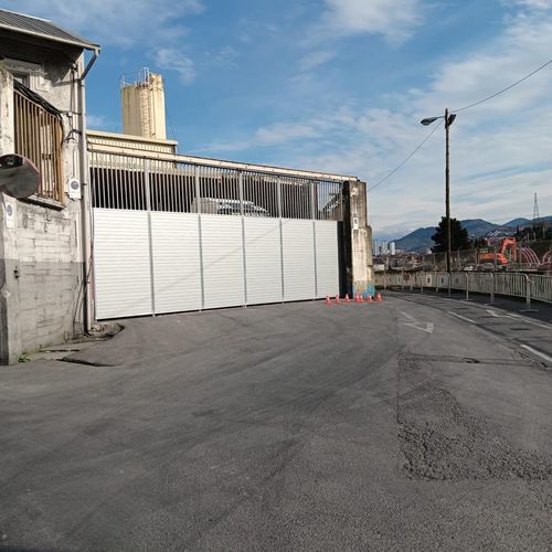 Puerta corredera - PUERTAS SECADES - espiralada / de acero galvanizado / de tejido