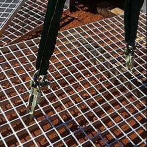 Gancho de elevación - Grid Mesh Lifters - con ojal / de manipulación / de rejilla