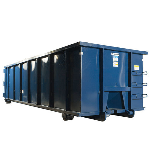 Contenedor de residuos de plástico - wastequip - 4 ruedas / abierto