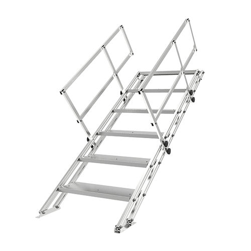 Escalera fija recta - Xsto - de aluminio / modular
