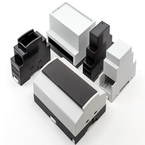 Caja para riel DIN - RAILS - Supertronic - rectangular / de plástico / industrial