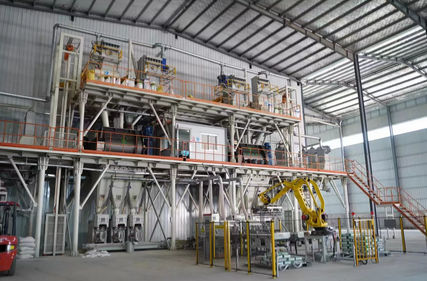 Paletizador robotizado - Zhongqinglin Heavy Industry Machinery Co., Ltd - de bolsas / para mortero / automático