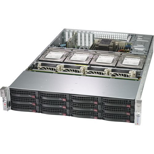 Chasis en bastidor - 829HE1C4-R1K02LPB - SUPERMICRO - 2U / de fondo de panel / con 2 unidades de disco