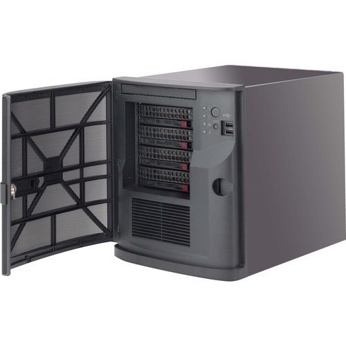 Chasis en bastidor - 721TQ-350B - SUPERMICRO - compacto / 1U / de fondo de panel