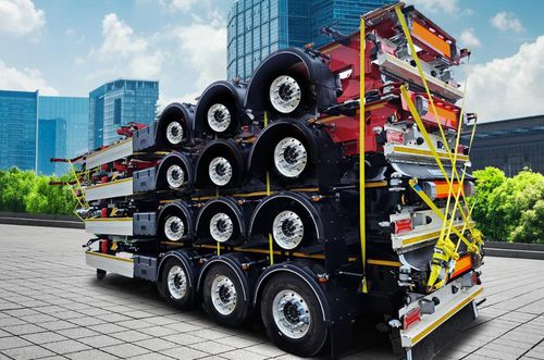 Transportador de orugas - RN Auto Industry - con ruedas / elevador / para contenedores