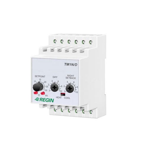 Termostato electrónico - TM1N/D - Regin - relé / en riel DIN / 24 V CA