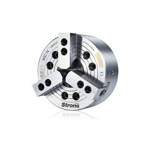 Mandril de torno automático - N-200A - DI CHUN IRON WORK CO., LTD. - 3 mordazas / con centro hueco