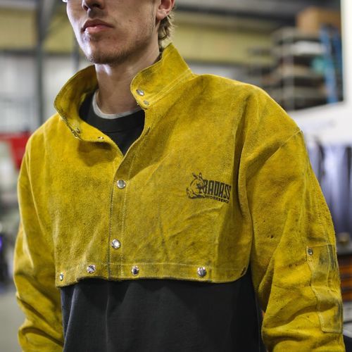 Chaqueta de trabajo - Badass Workbench - para soldaduras / negra / amarilla