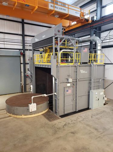 Granalladora con mesa giratoria - Blast Cleaning Technologies - para metal / automática