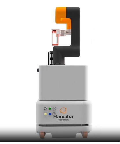 Robot móvil autónomo (AMR) de manipulación - HANWHA ROBOTICS Co.,LTD - alimentado por batería / colaborativo