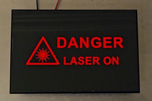 Panel de señalización con luz - Laser Welder - láser